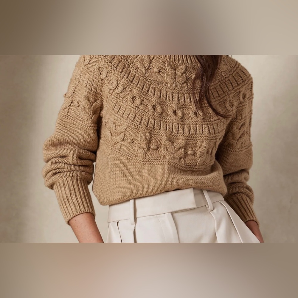 Brand new camel color sweater, really soft!